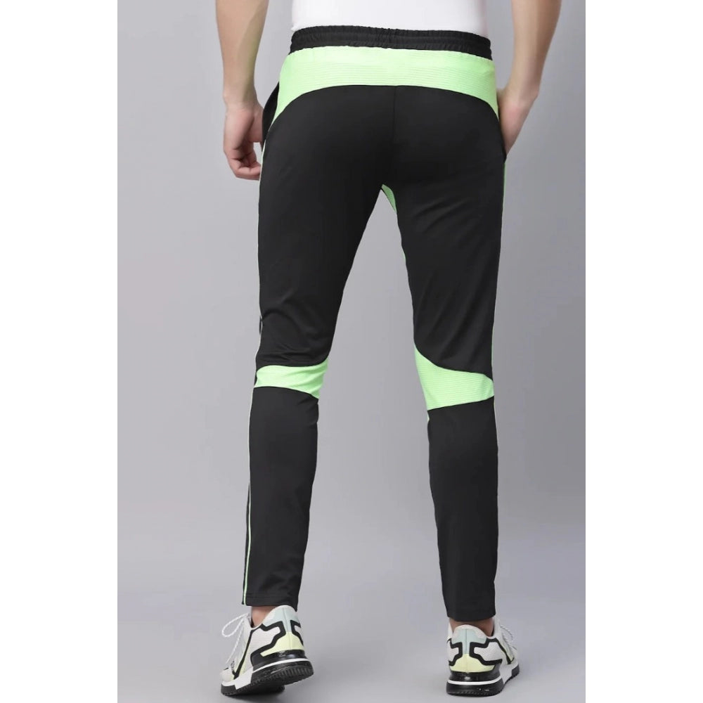 Amfyn Men's Colour Blocked Polyester Tights (Black)