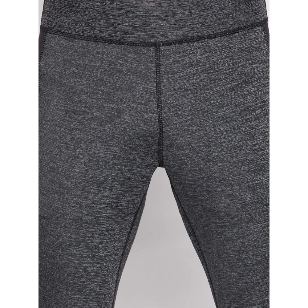 Amfyn Men's Patterned Polyester Tights (Grey)