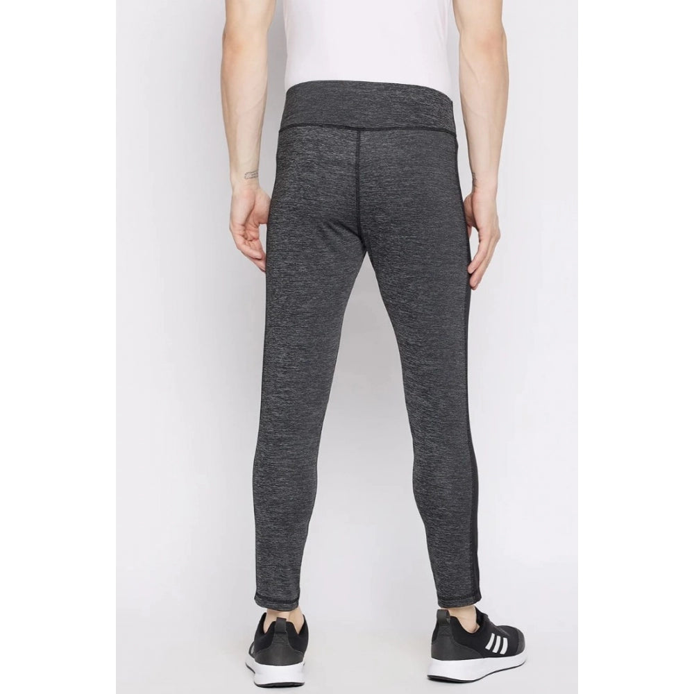 Amfyn Men's Patterned Polyester Tights (Grey)