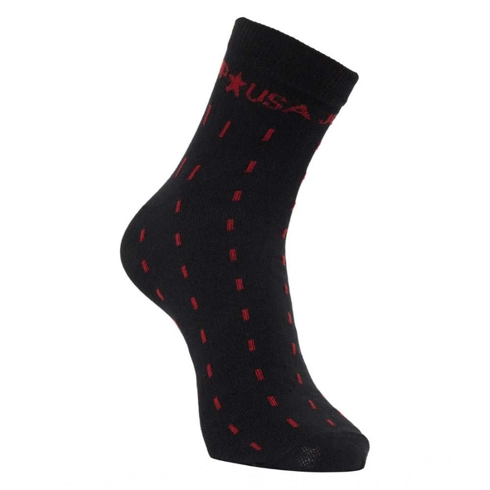 Amfyn Men's Printed Cotton Spandex Ankle Length Socks (Assorted)