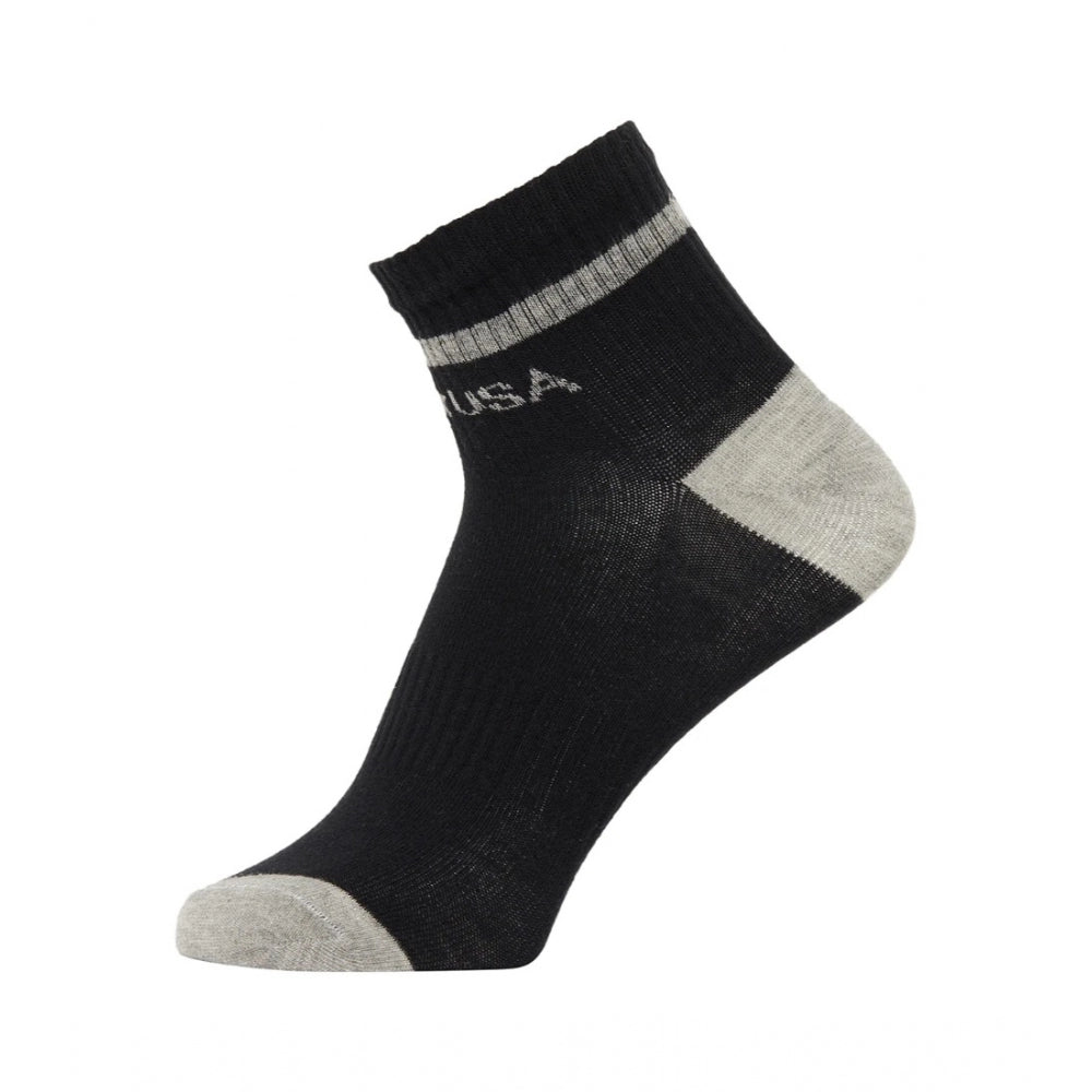 Amfyn Men's Printed Cotton Spandex Ankle Length Socks (Assorted)