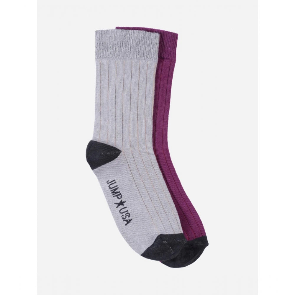Amfyn Men's Printed Cotton Spandex Mid Length Socks (Assorted)