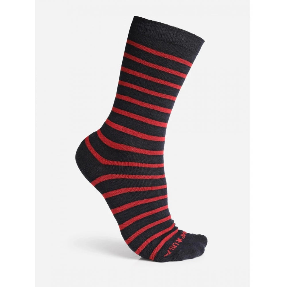 Amfyn Men's Printed Cotton Spandex Calf Length Socks (Assorted)