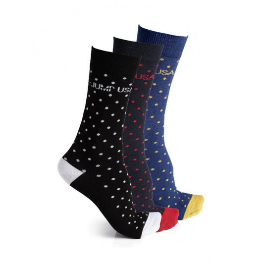 Amfyn Men's Printed Cotton Spandex Calf Length Socks (Assorted)