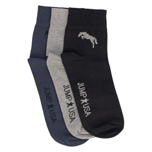 Fashion Men's Printed Cotton Spandex Ankele Length Socks (Assorted)