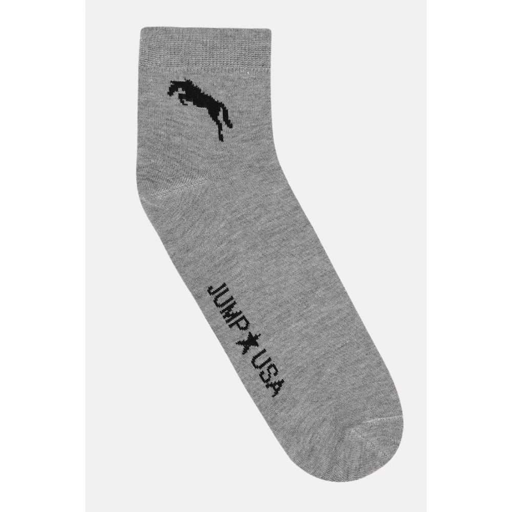 Fashion Men's Printed Cotton Spandex Ankle Length Socks (Assorted)