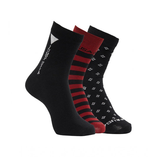 Amfyn Men's Printed Cotton Spandex Ankle Length Socks (Assorted)