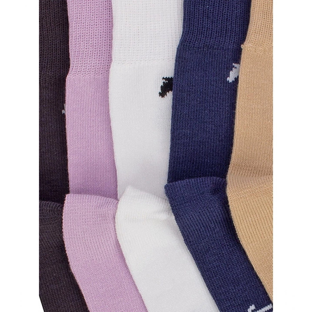 Amfyn Men's Printed Cotton Spandex Ankle Length Socks (Assorted)