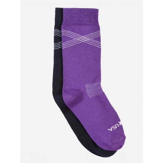 Amfyn Men's Printed Cotton Spandex Mid Length Socks (Assorted)