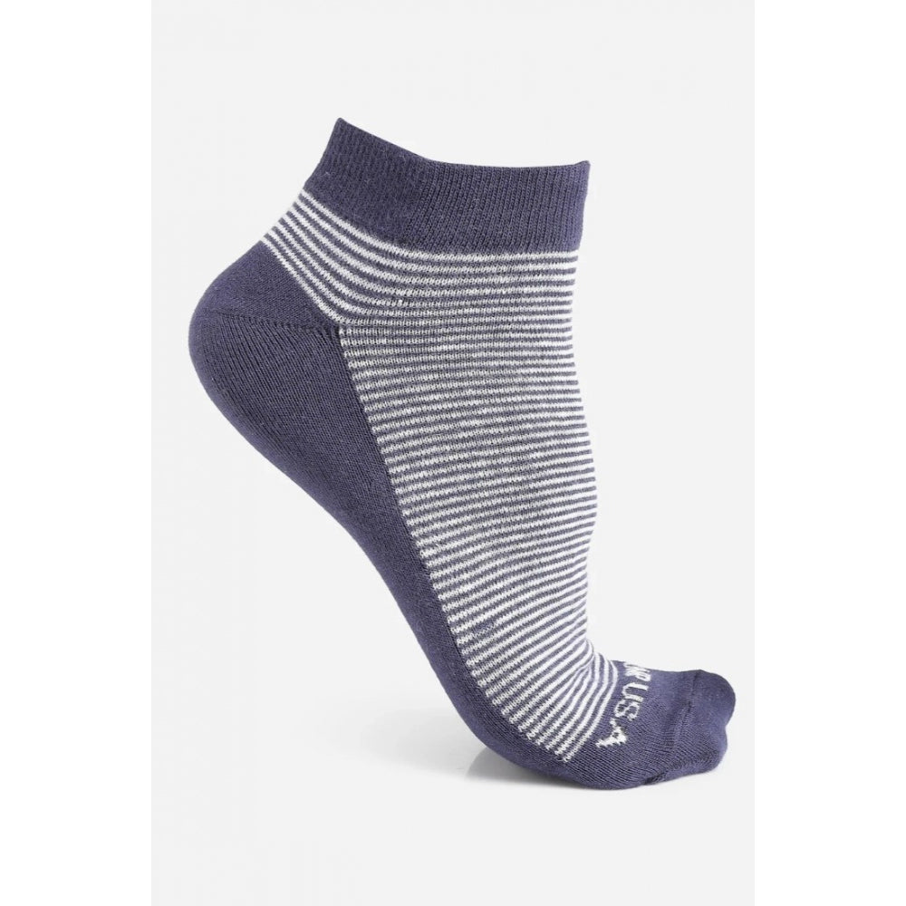Amfyn Men's Printed Cotton Spandex Ankle Length Socks (Assorted)