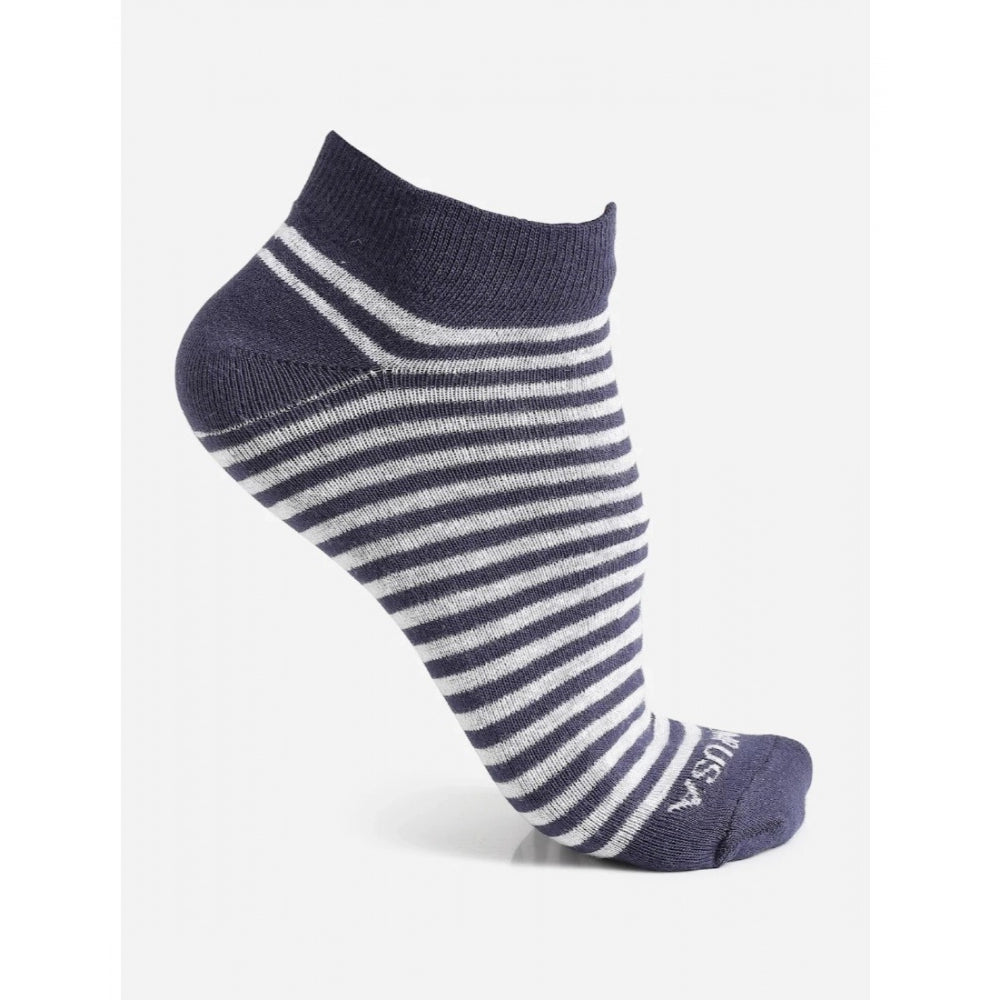 Amfyn Men's Printed Cotton Spandex Ankle Length Socks (Assorted)