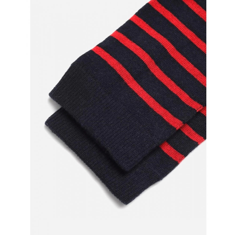 Amfyn Men's Printed Cotton Spandex Calf Length Socks (Assorted)