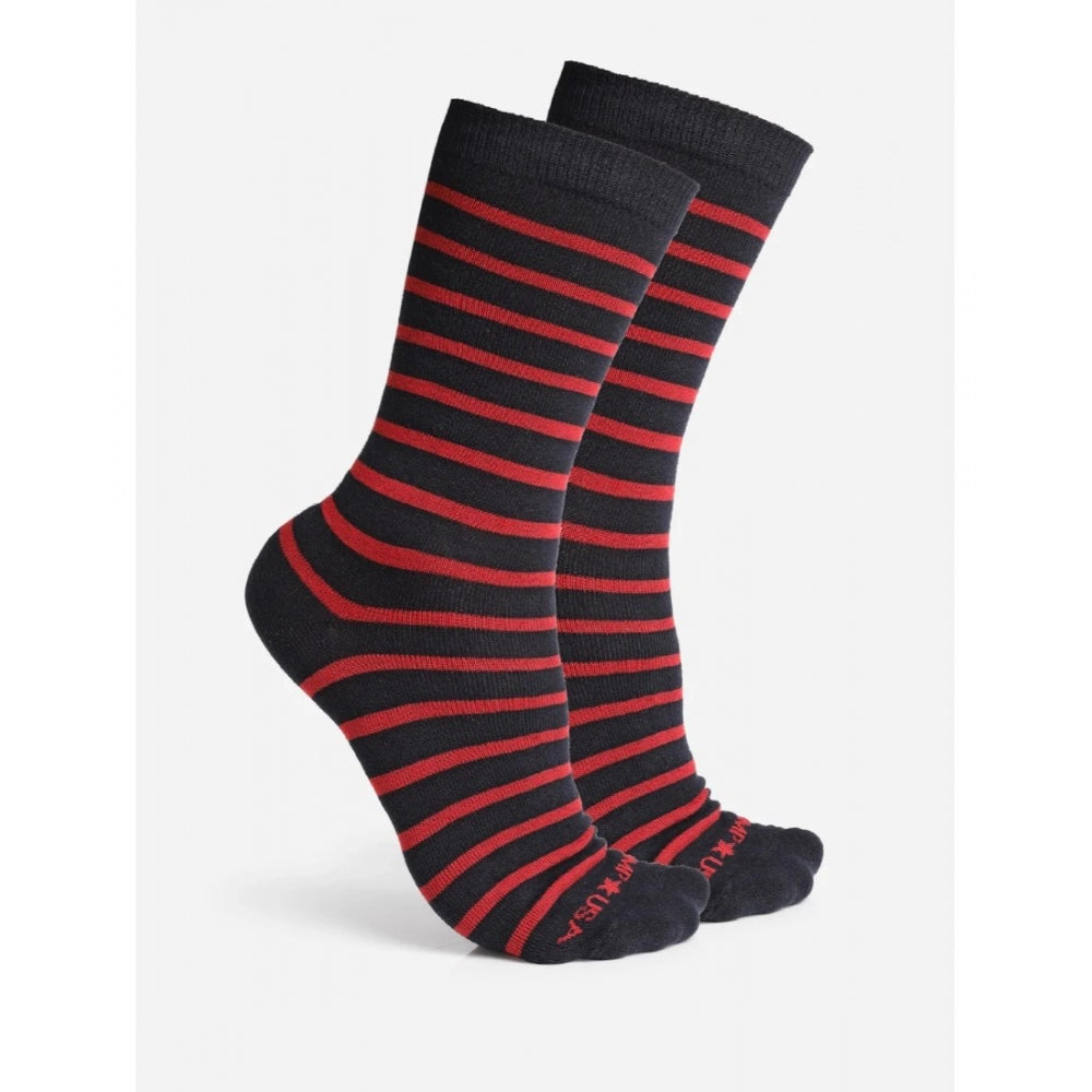 Amfyn Men's Printed Cotton Spandex Calf Length Socks (Assorted)