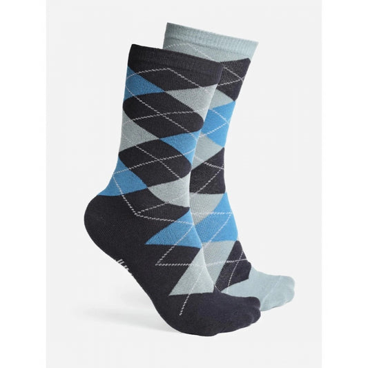 Amfyn Men's Printed Cotton Spandex Calf Length Socks (Assorted)