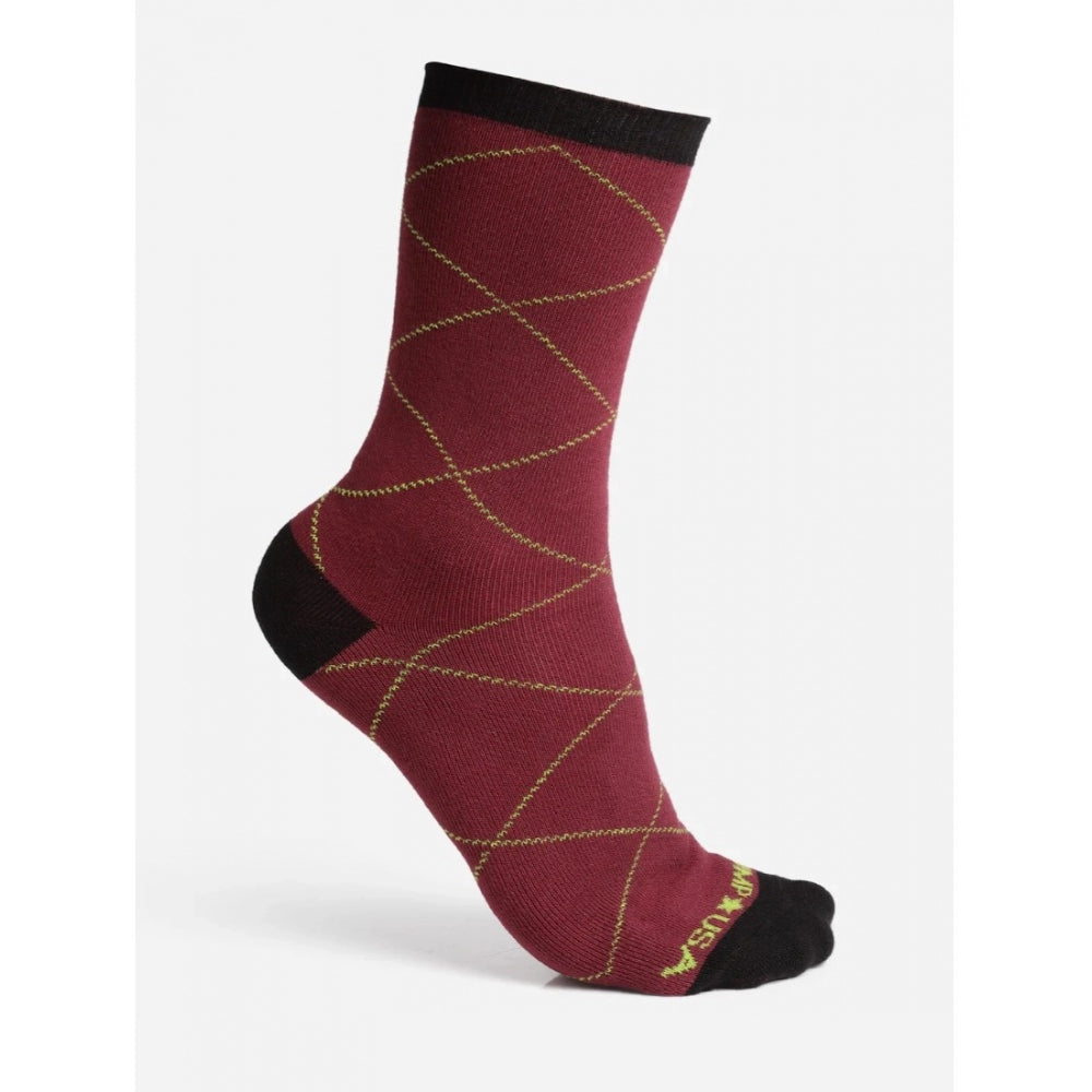 Amfyn Men's Printed Cotton Spandex Calf Length Socks (Assorted)