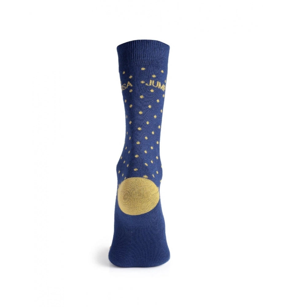 Amfyn Men's Printed Cotton Spandex Calf Length Socks (Assorted)
