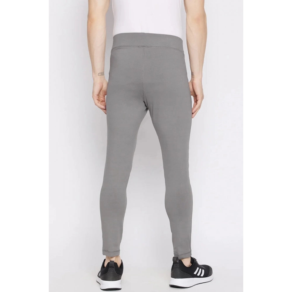 Amfyn Men's Striped Polyester Tights (Grey)
