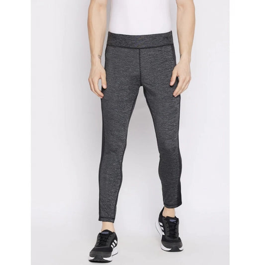 Amfyn Men's Patterned Polyester Tights (Grey)