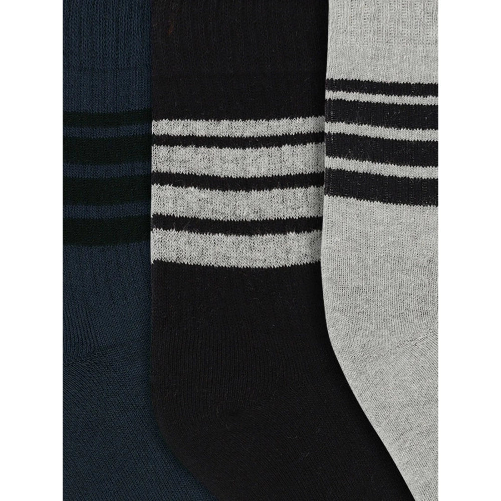 Amfyn Men's Printed Cotton Spandex Calf Length Socks (Assorted)