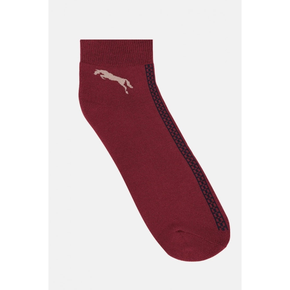 Amfyn Men's Printed Cotton Spandex Ankle Length Socks (Assorted)
