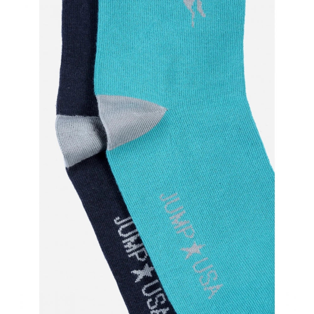 Amfyn Men's Printed Cotton Spandex Mid Length Socks (Assorted)