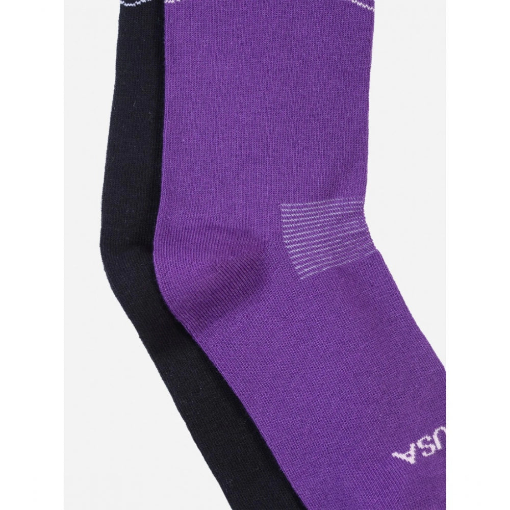 Amfyn Men's Printed Cotton Spandex Mid Length Socks (Assorted)