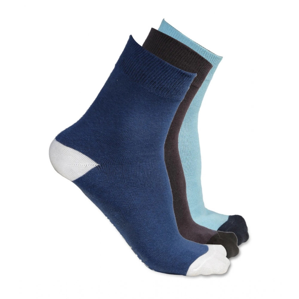 Amfyn Men's Printed Cotton Spandex Ankle Length Socks (Assorted)