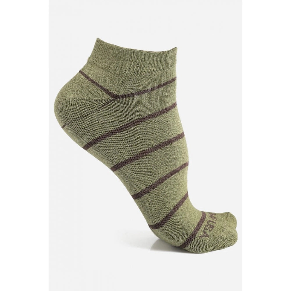 Amfyn Men's Printed Cotton Spandex Ankle Length Socks (Assorted)