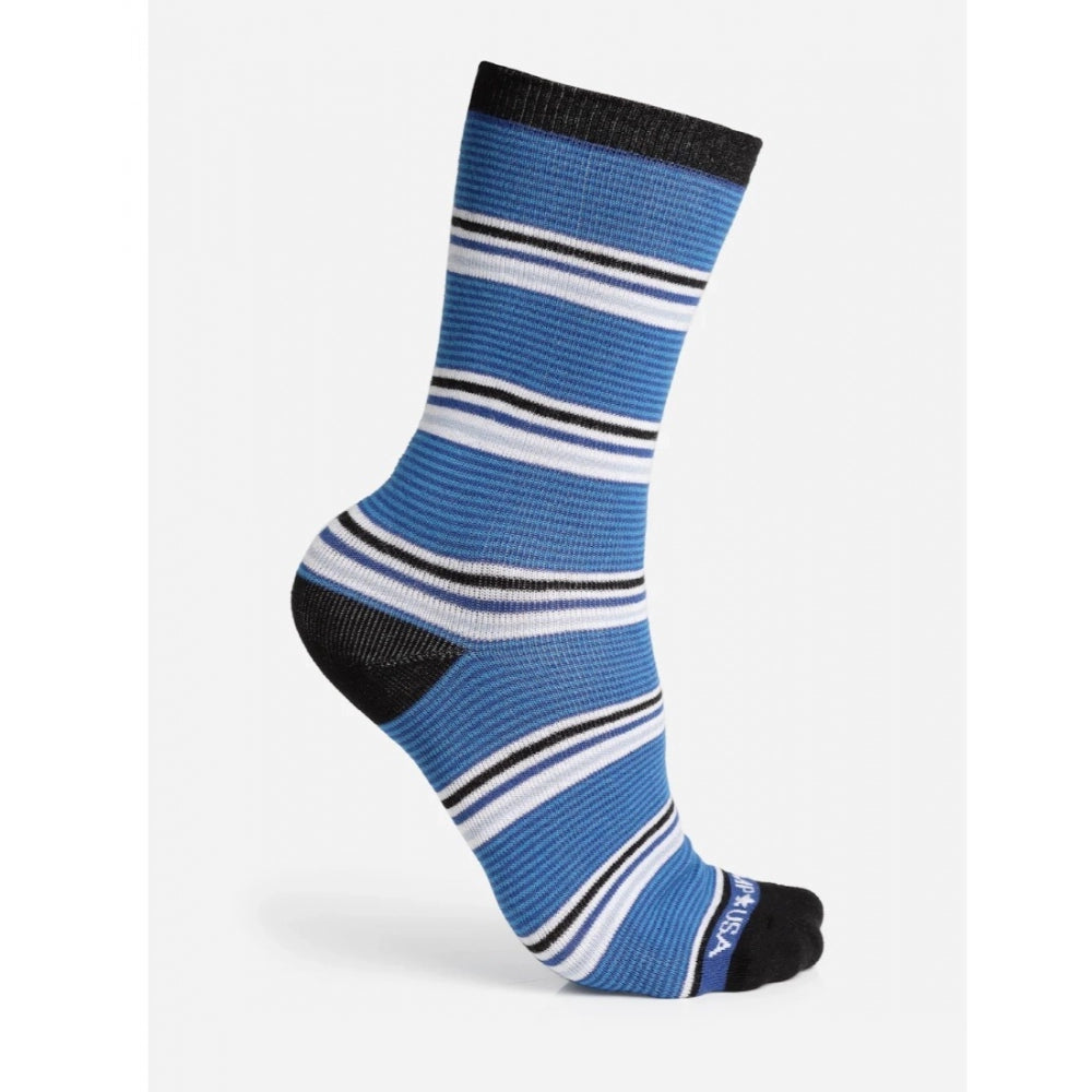 Amfyn Men's Printed Cotton Spandex Calf Length Socks (Assorted)