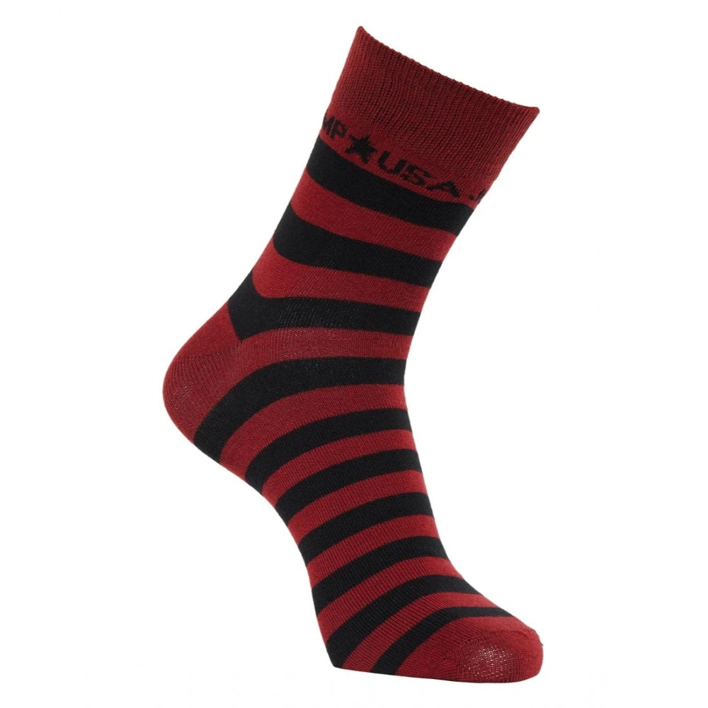 Amfyn Men's Printed Cotton Spandex Ankle Length Socks (Assorted)