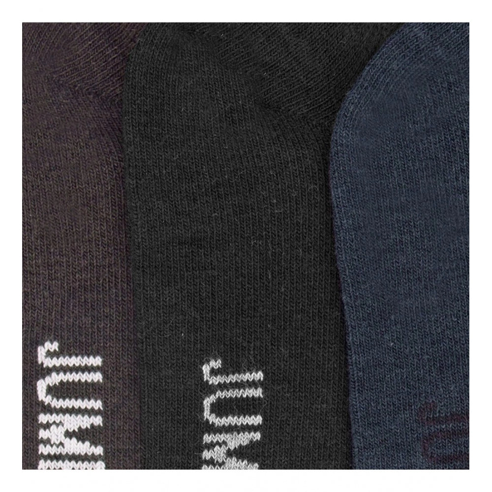 Amfyn Men's Printed Cotton Spandex Ankle Length Socks (Assorted)