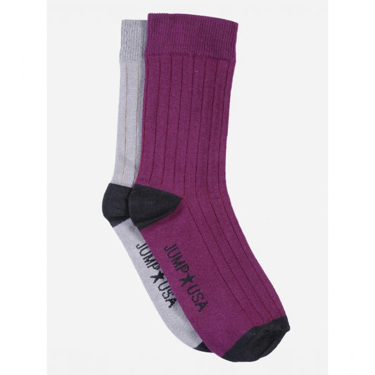 Amfyn Men's Printed Cotton Spandex Mid Length Socks (Assorted)