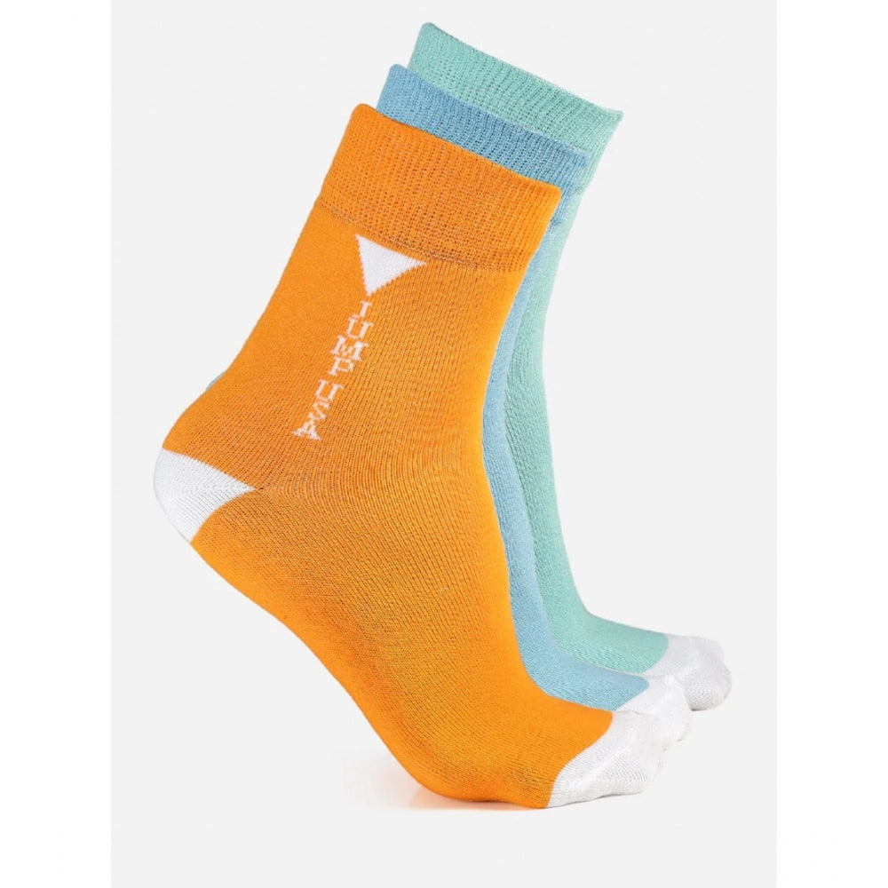 Amfyn Men's Printed Cotton Spandex Ankle Length Socks (Assorted)