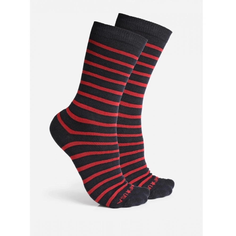 Amfyn Men's Printed Cotton Spandex Calf Length Socks (Assorted)