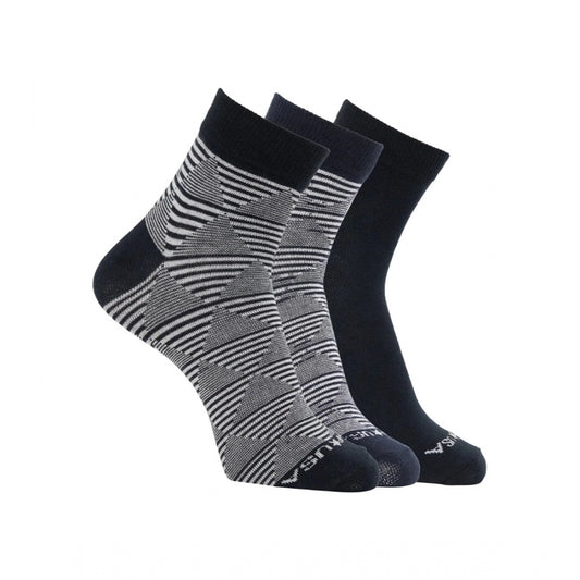 Amfyn Men's Printed Cotton Spandex Ankle Length Socks (Assorted)