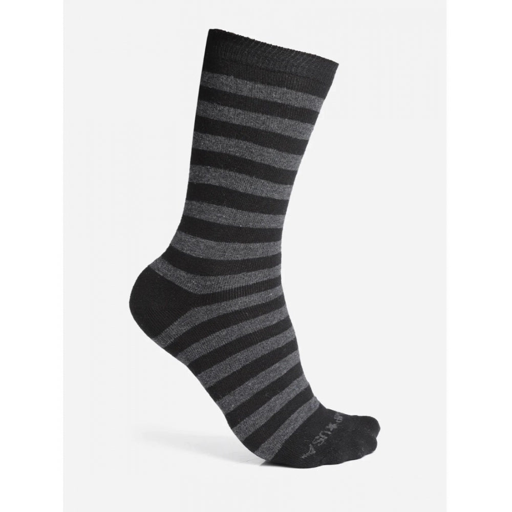 Amfyn Men's Printed Cotton Spandex Calf Length Socks (Assorted)
