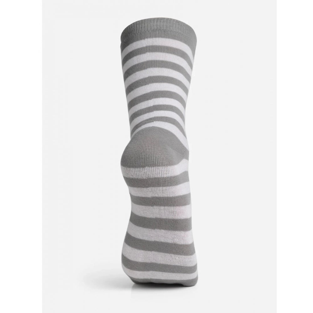 Amfyn Men's Printed Cotton Spandex Calf Length Socks (Assorted)