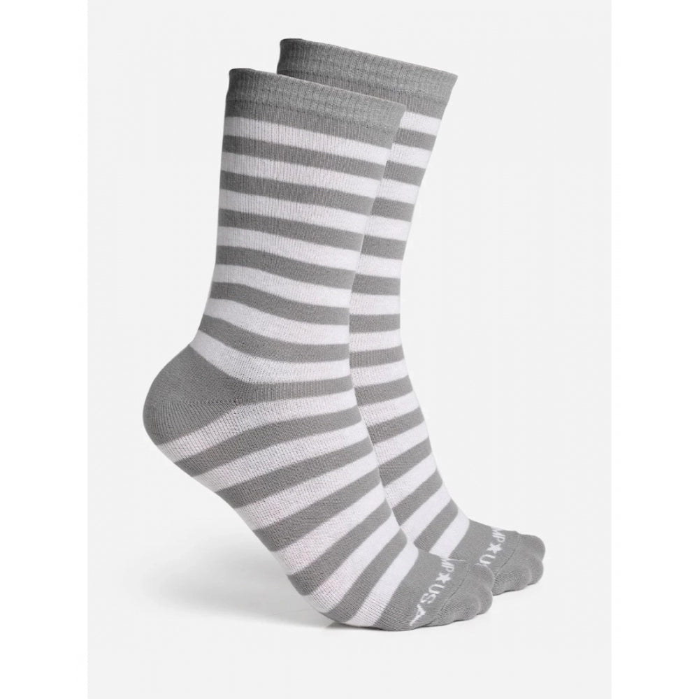 Amfyn Men's Printed Cotton Spandex Calf Length Socks (Assorted)