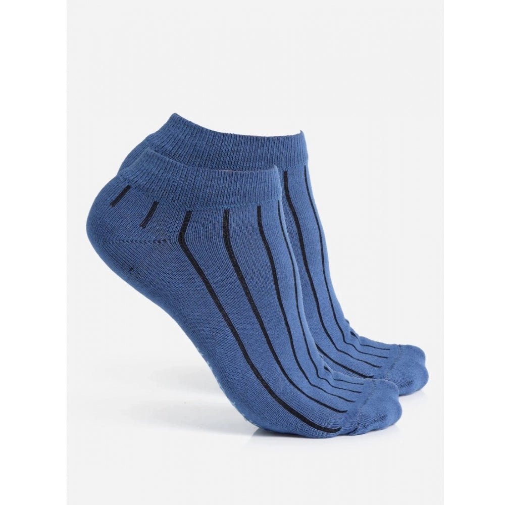 Amfyn Men's Printed Cotton Spandex Ankle Length Socks (Assorted)