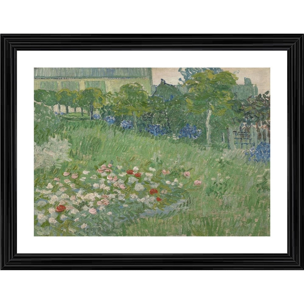 Amfyn Daubignys Garden 1890 Painting With Wood Photo Frame (Multicolor)
