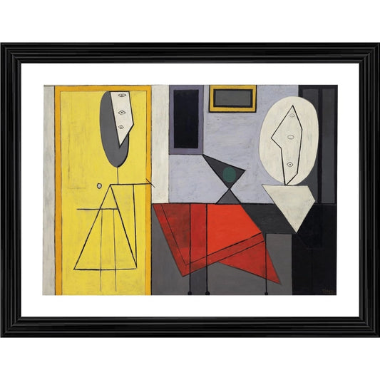 Fashion The Studio 1928 Painting With Wood Photo Frame (Multicolor)