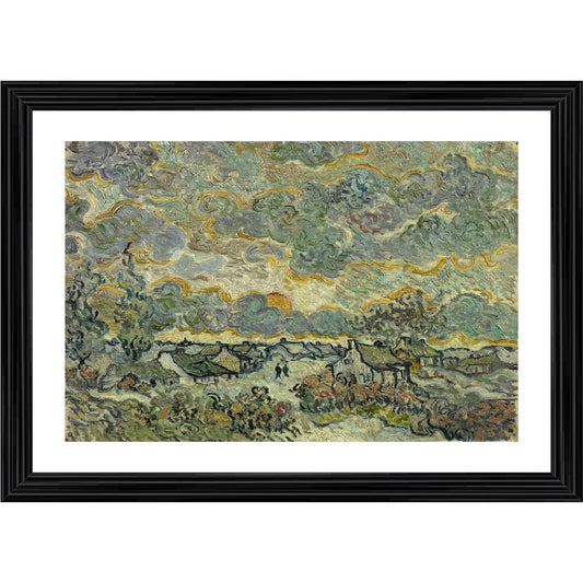 Amfyn Reminiscence of Brabant 1890 Painting With Wood Photo Frame (Multicolor)