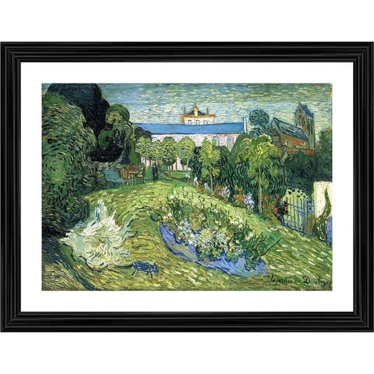 Amfyn Daubigny’s Garden 2 1890 Painting With Wood Photo Frame (Multicolor)