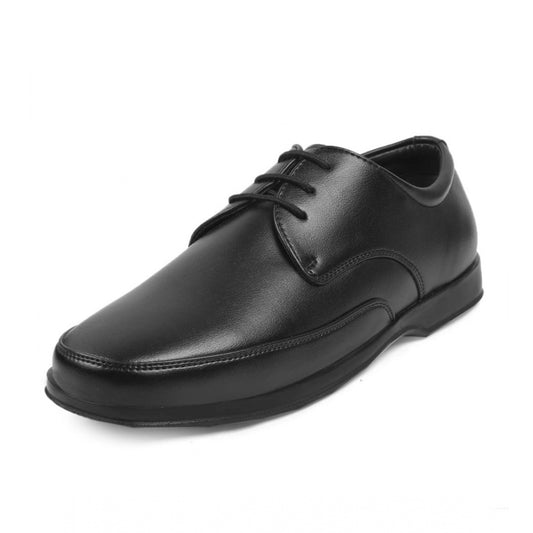 Amfyn Men's Faux Leather Formal Shoes (Black)