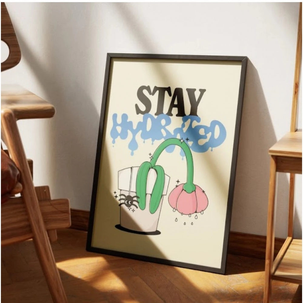 Amfyn Stay Hydrated Wall Frame (Black)