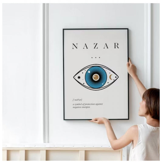 Amfyn Nazar Wall Frame (Black-Brown )