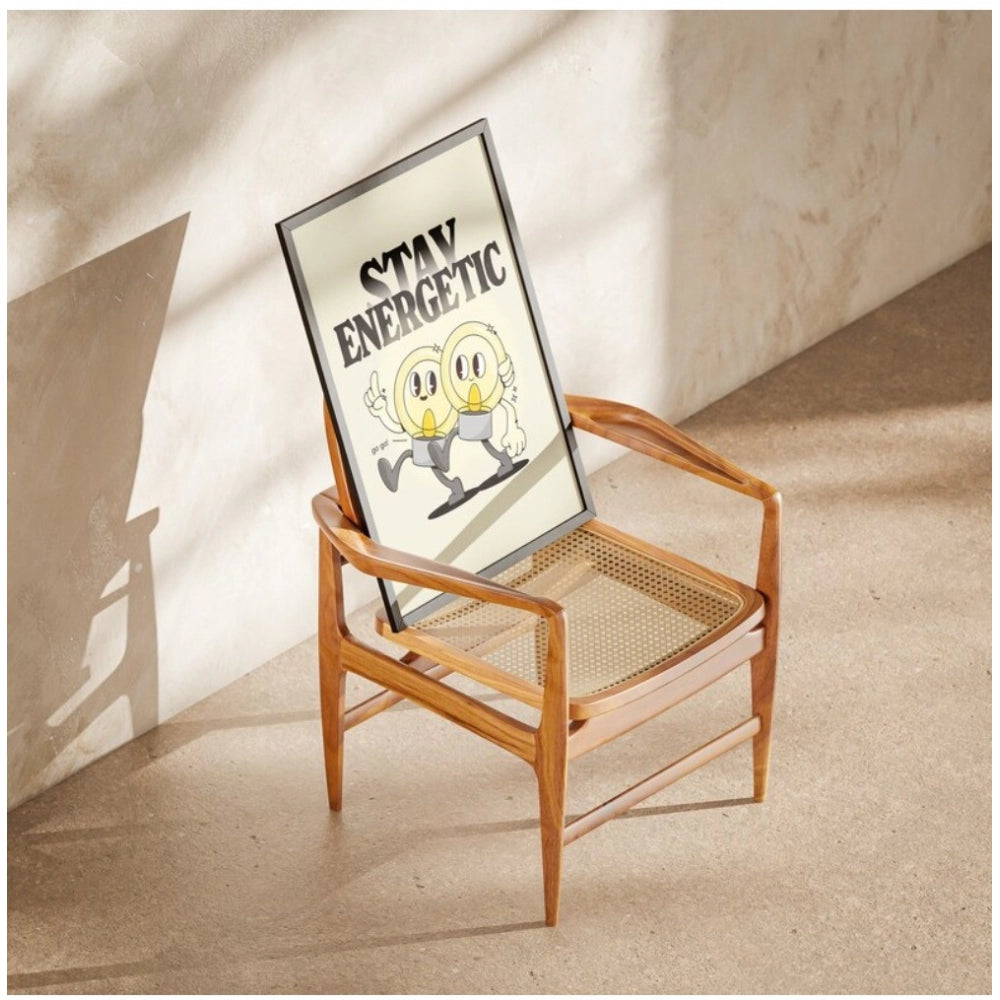 Amfyn Stay Energetic Wall Frame (Black-Brown )