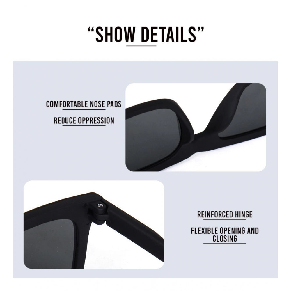 Amfyn Pack Of 2 Classic Unisex UV400 Protection Sunglasses (MultiColor)