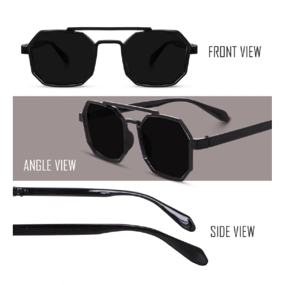 Amfyn Pack Of 2 Classic Unisex UV400 Protection Sunglasses (MultiColor)