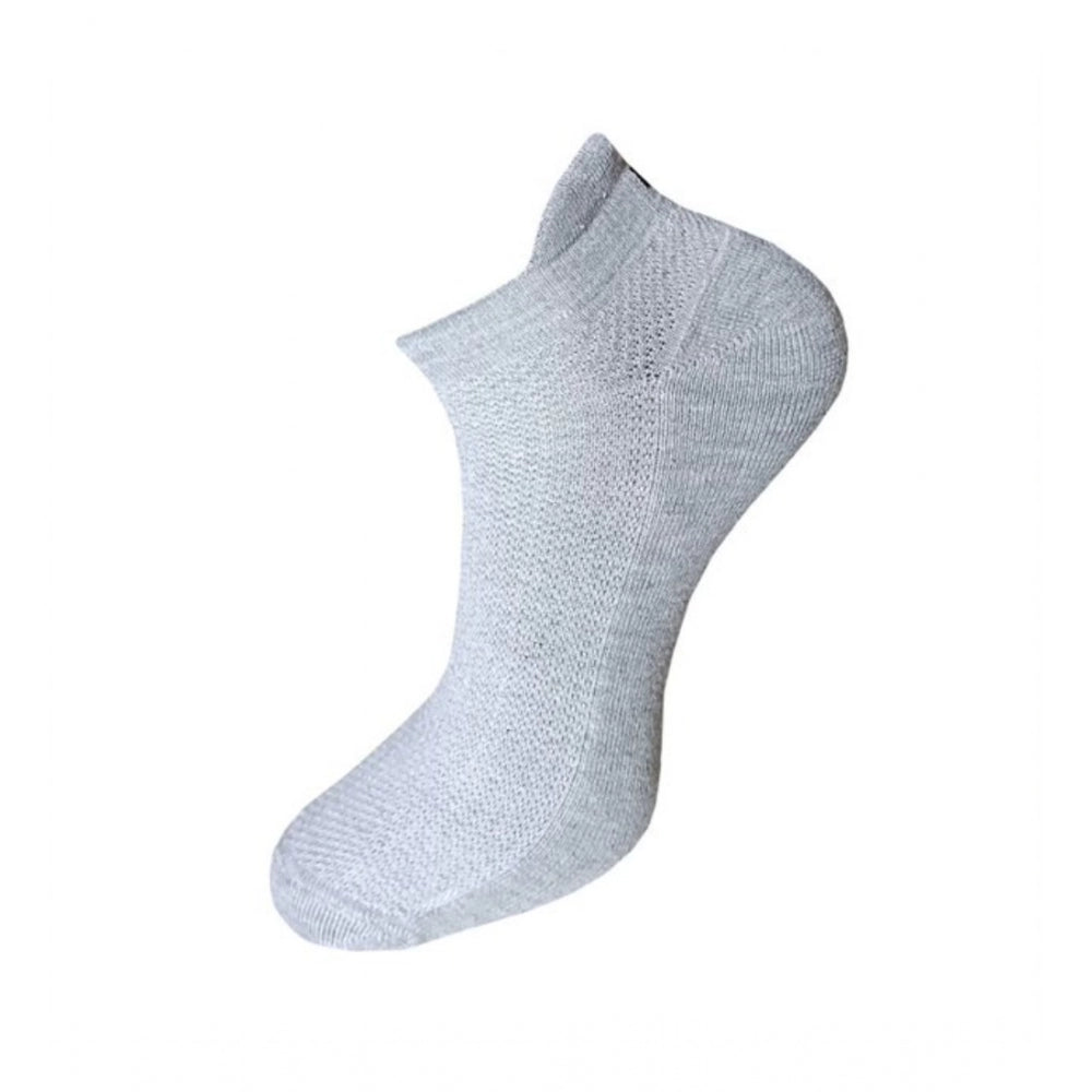Amfyn 3_Pair Set Unisex Casual Cotton Solid Ankle Length Socks (Multicolor)